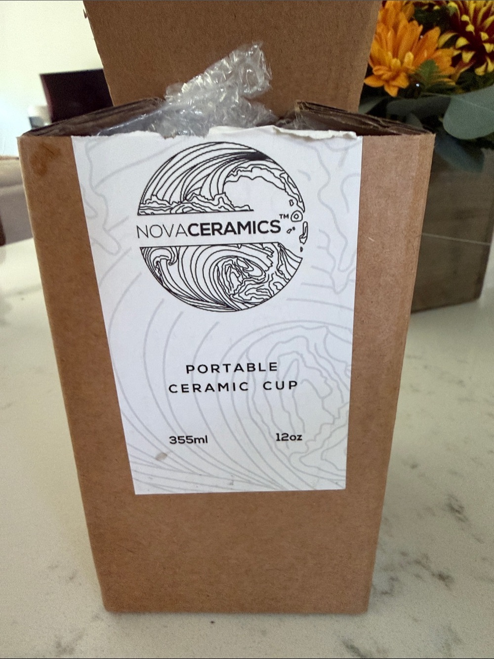 Portable Ceramic Cup - 12 oz